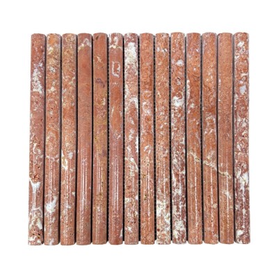 大理石材半圆弧马赛克民宿咖啡店吧台圆弧形包柱砖欧式古典内墙图4