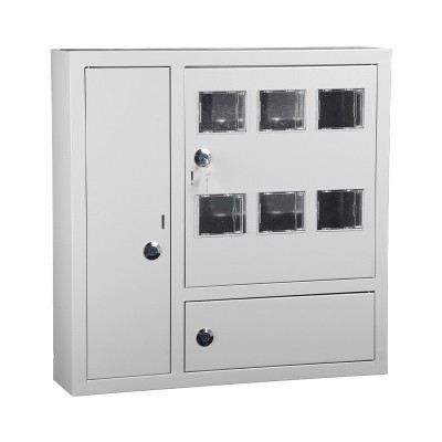 室内低压单相三门电表箱插卡取电计量电表箱明装暗装户表 箱配电箱图5