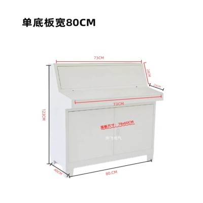定制plc琴式斜面操作台配电箱控制柜 变频柜触摸屏布线箱电表箱图5