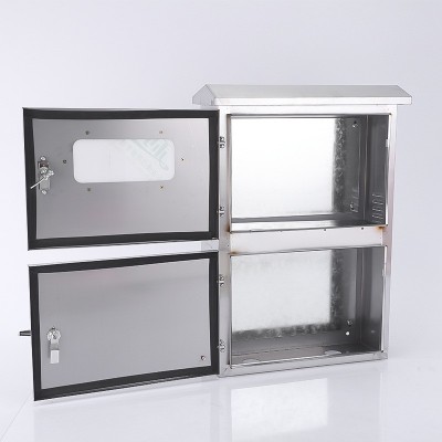 光伏箱不锈钢配电箱监控箱带单门充电桩柜配电设备配电柜户外防雨图2