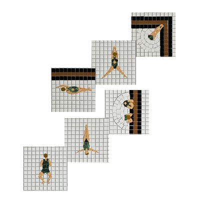 定制家装小众艺术马赛克背景墙瓷砖 民宿酒店泳池砖拼图设计简约图5