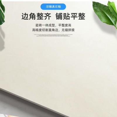 天然石材质感柔光砖大理石纹瓷砖精雕别墅大堂客厅地砖厨卫墙地砖图4