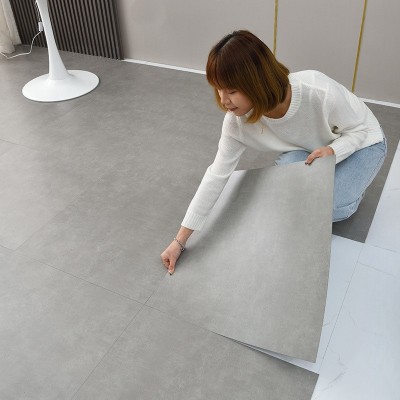 商用大理石纹贴自地胶地pvc翻新改造耐磨加厚家用地板革贴粘塑胶图2