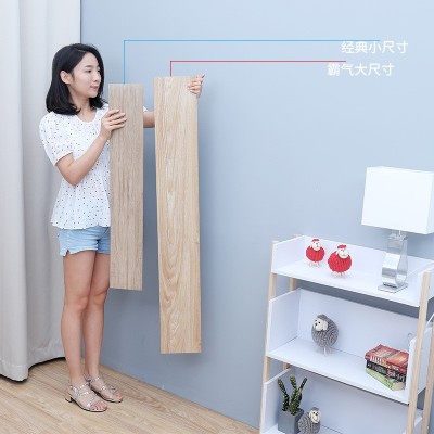 仿实木PVC地板贴自粘水泥地直接铺地胶垫加厚耐磨防水家用地板革图2