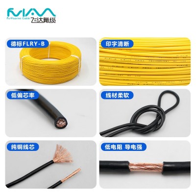 FLRY-B德标汽车线薄壁线无氧裸铜纯铜0.35-6平方电子 线低压线束图3
