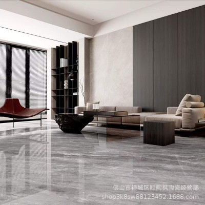 佛山瓷砖通体大理石地砖750x1500别墅客厅电视背景墙砖大板地板砖图2