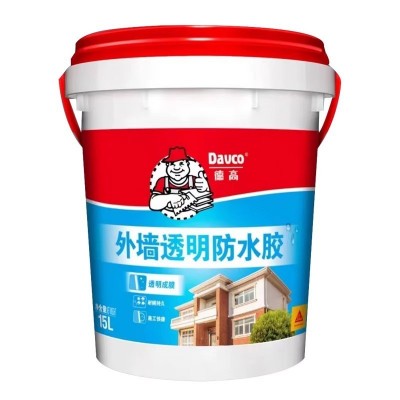 批发德高外墙透明防水胶涂料透明15L房顶卫生间厕所漏水补漏材料图5
