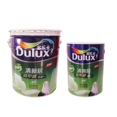 清新居内墙乳胶漆 新款抗甲醛净味五合一家用涂料白色室内墙面漆图3