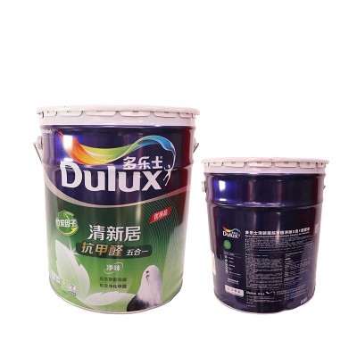 清新居内墙乳胶漆 新款抗甲醛净味五合一家用涂料白色室内墙面漆图5