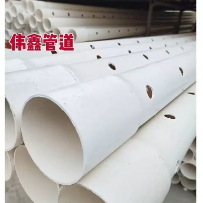 PVC打孔管75排水管110渗水管穿孔管PVC透水管160盲管花管疏水管PE图3