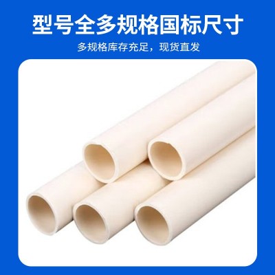 PVC排水管子下水道塑料管厕所通风管雨水排水管道大口径 排污管材图4