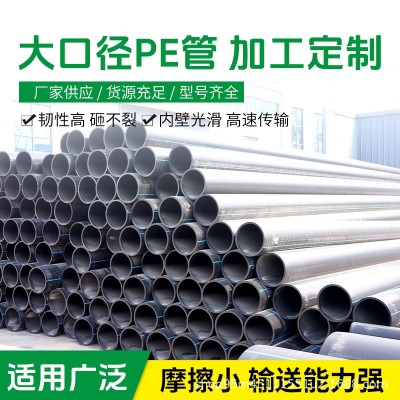 亚兴厂家批发pe管自来水管市政供水给水黑色多规格排水管 大口径图4