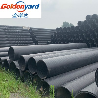 双平壁钢塑复合缠绕管市政埋地塑钢排水管排污管HDPE中空壁缠绕管图3