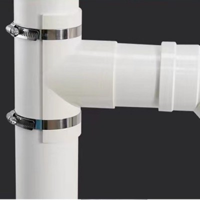 pvc抱箍式开口三通下水管快速抢修神器50 75 110 160半三通带检口图4