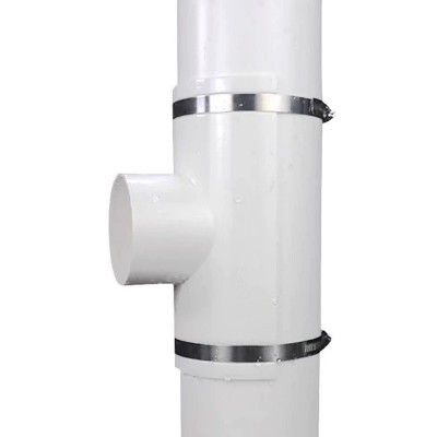 pvc抱箍式开口三通下水管快速抢修神器50 75 110 160半三通带检口图5