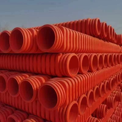 HDPE方波纹管给排水钢带中空缠绕管钢丝网骨架管克拉管防水图4