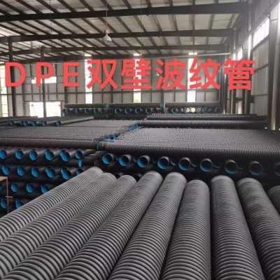HDPE方波纹管给排水钢带中空缠绕管钢丝网骨架管克拉管防水图2