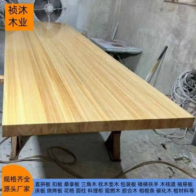 桧木无节材拼板花纹直拼日本桧木烘干家具装修木板桑拿板地板料图2
