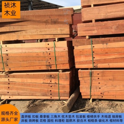 船用垫木运输轨车用柳桉木硬木枕木方松木铁路船坞板防腐油浸枕木图4