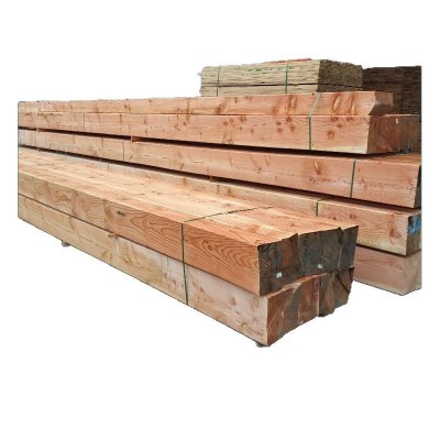 船用垫木运输轨车用柳桉木硬木枕木方松木铁路船坞板防腐油浸枕木图5