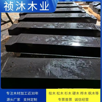 异形枕木造型实木防腐木垫木异性梯形三角木枕木吊车腿铁杉辐射松图2
