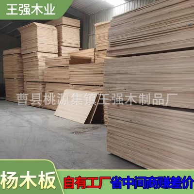 工厂直发漂白杨木板碳化杨木板杨木拼板规格齐全可定 制建筑板材