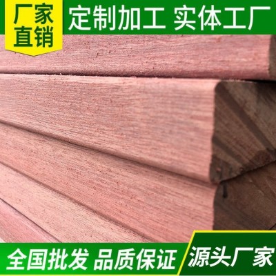 红柳桉 硬木枕木批发 船厂木方300*300 可打孔 设备垫木 船舷木图2