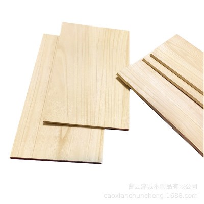 厂家大量供应实木桐木拼板家装建筑原木板不易劈裂大板桐木直拼板图3
