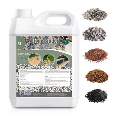 跨境亚马逊地膜胶庭院景观树皮岩石砾石胶覆盖胶树叶碎石固定粘剂图5