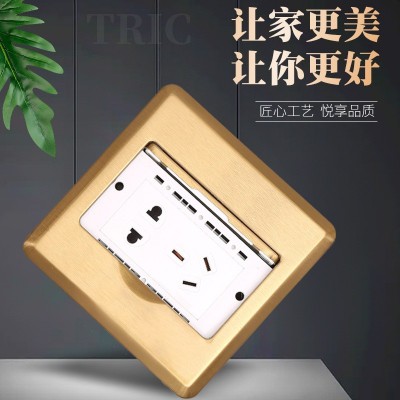 不锈钢地插座弹起式隐藏式五孔地插电源网络口地面插座地板插图4