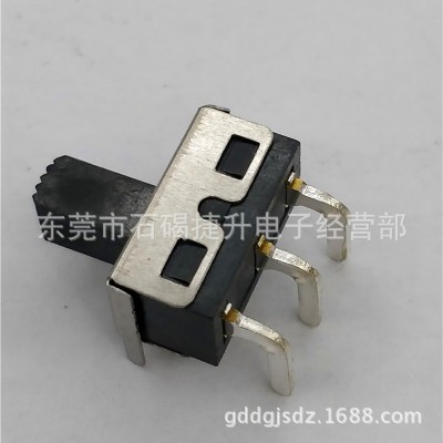 SS-12D11弯脚大电流拨动开关2档3脚单排单刀带固定脚SS12D06波动图2