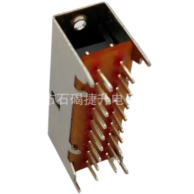 SS62F01立式两档十六脚拨动开关6P2T攻牙2档16脚波动开关30*9.4图4