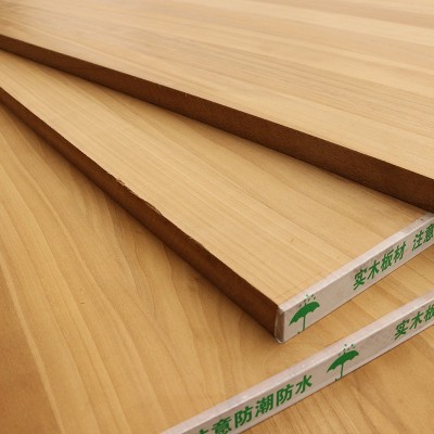 杨木碳化直拼板实木板材金丝赤杨木拼板家具装修衣橱衣柜木板门板图2