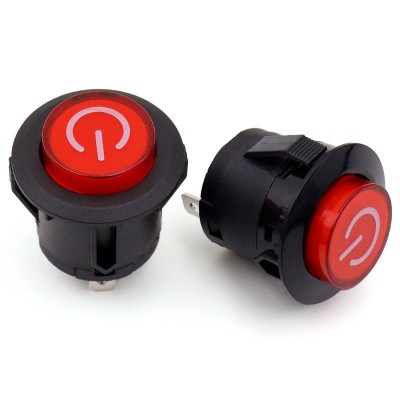 厂家直供按钮开关 自锁自复位卡式开孔童车开关 PBS3一键启动开关图4