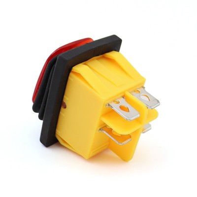 防尘防水船型开关KCD4带灯翘板4脚2档蒸煮炉开水桶大电流电源开关图3