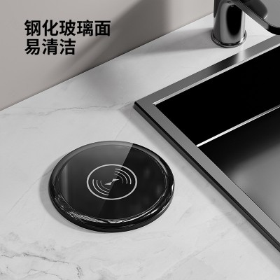 国际电工桌面升降插座嵌入式无线充电带USB家用电源插排隐藏岛台图2