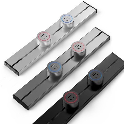明装家用款可移动电力轨道插座滑动电源插座岛台餐边柜轨道插座图5
