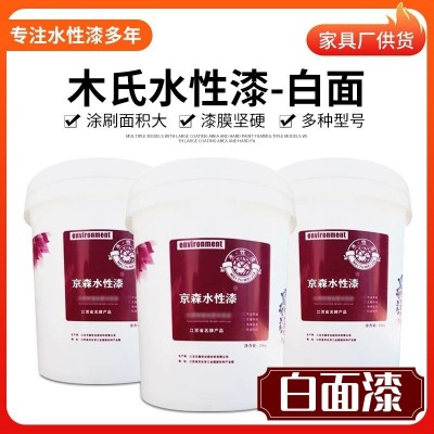 厂家批发水性白面漆漆木器漆家具漆净味透明量大供应家具厂
