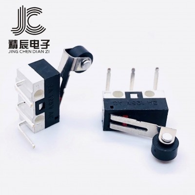 微动开关 鼠标带滚轮左右弯脚按键 2A125V 微型按键行程点动开关图4