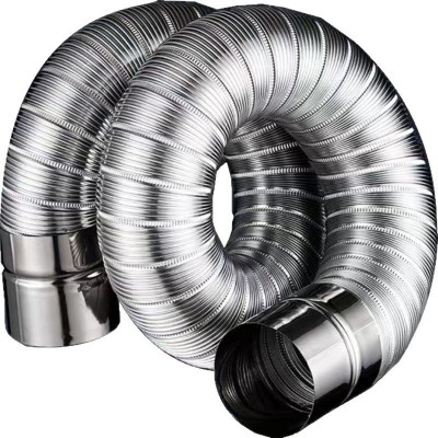 长1.5米304不锈钢风管烟机烟管排气扇浴霸排气管可弯曲金属波纹软图4