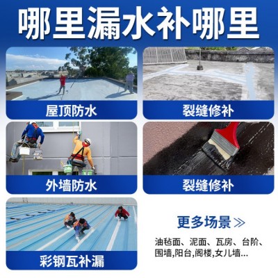 定制聚氨酯防水涂料屋顶地面外墙大面积补漏涂料材料裂缝用防水漆图4