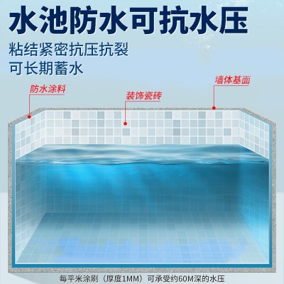 鱼池防水涂料专用可泡水屋顶补漏材料水池泳池卫生间止漏防水涂料图3