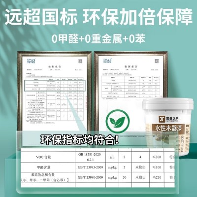 外贸水性木器漆木制家具木门翻新漆柜子调色修补高遮盖木器改色漆图2