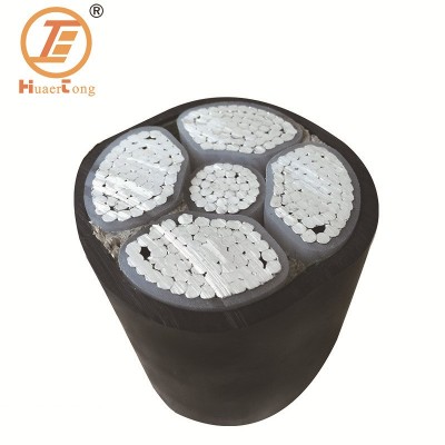 铝芯电力电缆YJLV4x400+1x185平方电缆国标线电缆足米厂家批发图2