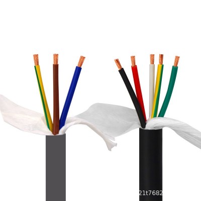 国标高柔性电缆线信号线2/3/4/5/6/10/12/16/20/24芯 trvv拖链电缆图5