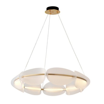 花瓣灯客厅吊灯现代简约创意极简公主房卧室轻奢网红少女奶油风图5