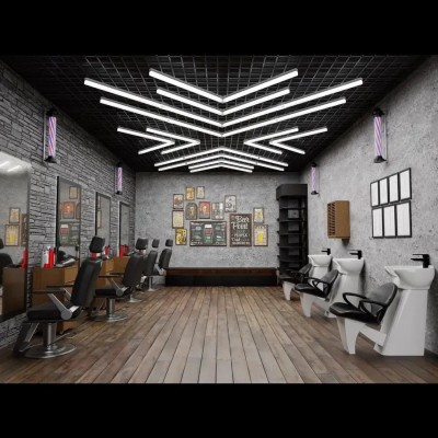 车库灯LED蜂窝六角工位灯防水商用店铺健身洗车房拼接氛围灯可定图3