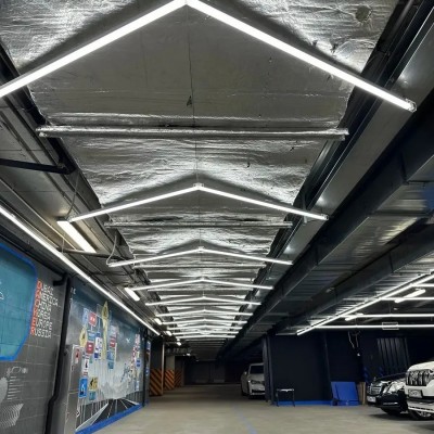 车库灯LED蜂窝六角工位灯防水商用店铺健身洗车房拼接氛围灯可定图2