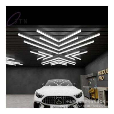 车库灯LED蜂窝六角工位灯防水商用店铺健身洗车房拼接氛围灯可定