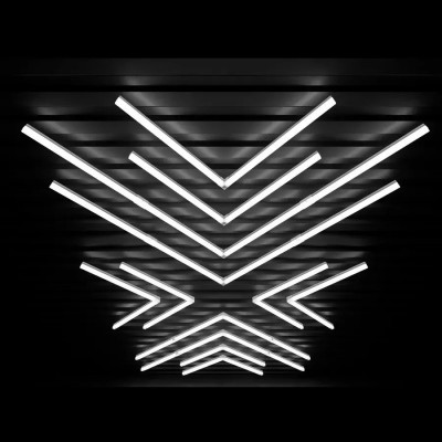 车库灯LED蜂窝六角工位灯防水商用店铺健身洗车房拼接氛围灯可定图4